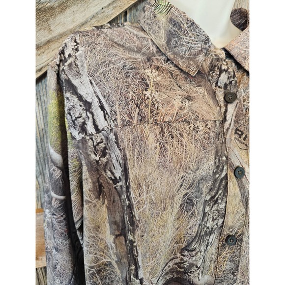 Women Magellan camo packable Vented roll tab sleeve hunting top XL - Picture 3 of 9